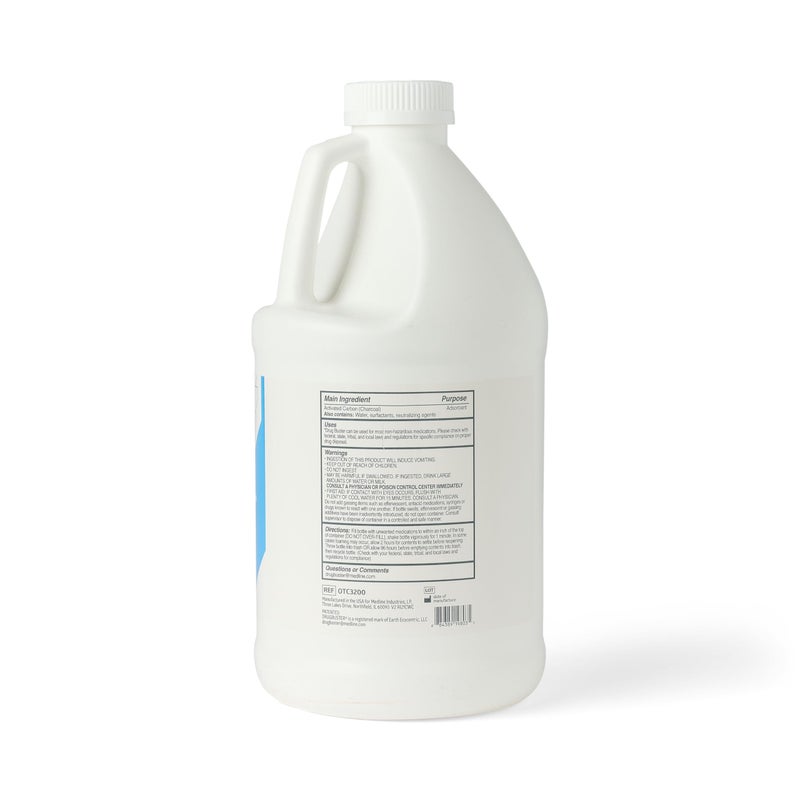 Medline Drug Buster Drug Disposal System, Eco-Friendly & Safe Medication Disposal Solution, Destroys OTC and Prescription Pills, Tablets, & Creams, 64 oz. Bottle, 1 Count - Image 2